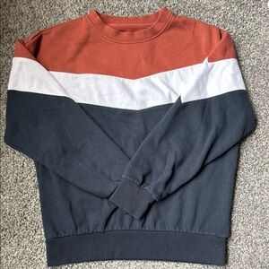 Reflex Brown and White Crewneck Sweater